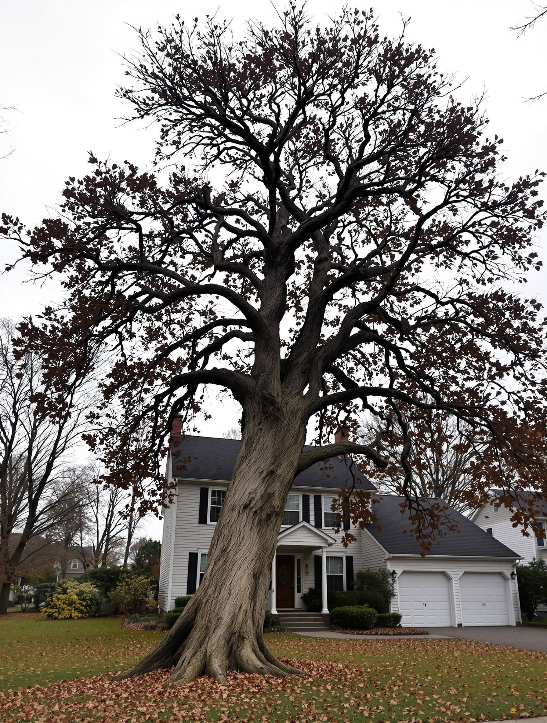 Before — Leaning Oak