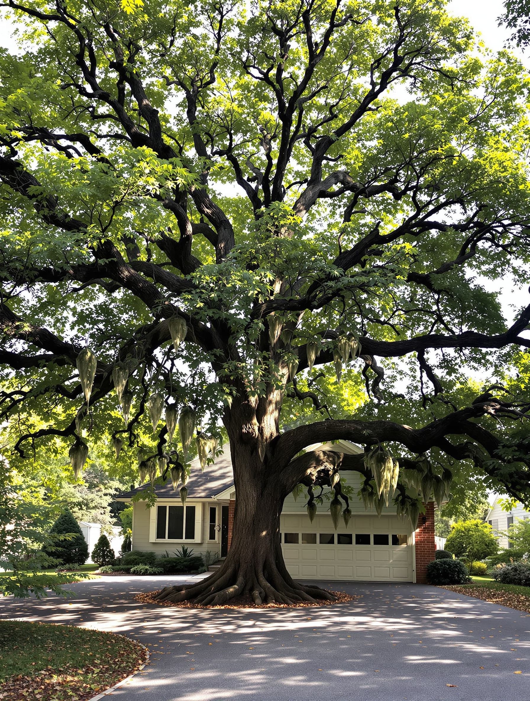 Before: Crown reduction — Glen Cove estate